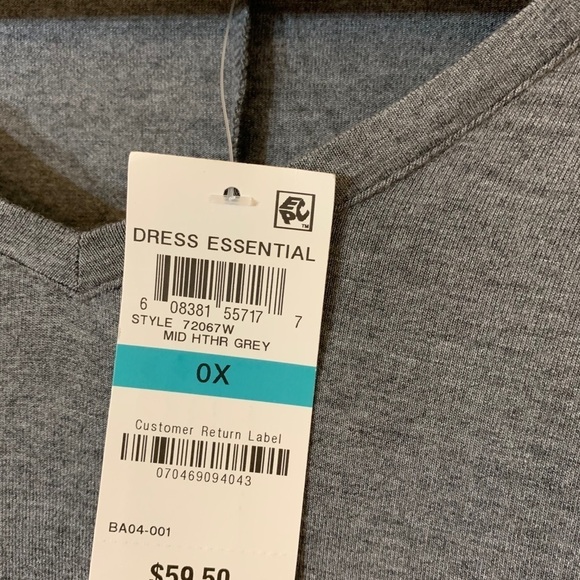 Style & co gray tunic NWT X - Picture 3 of 6